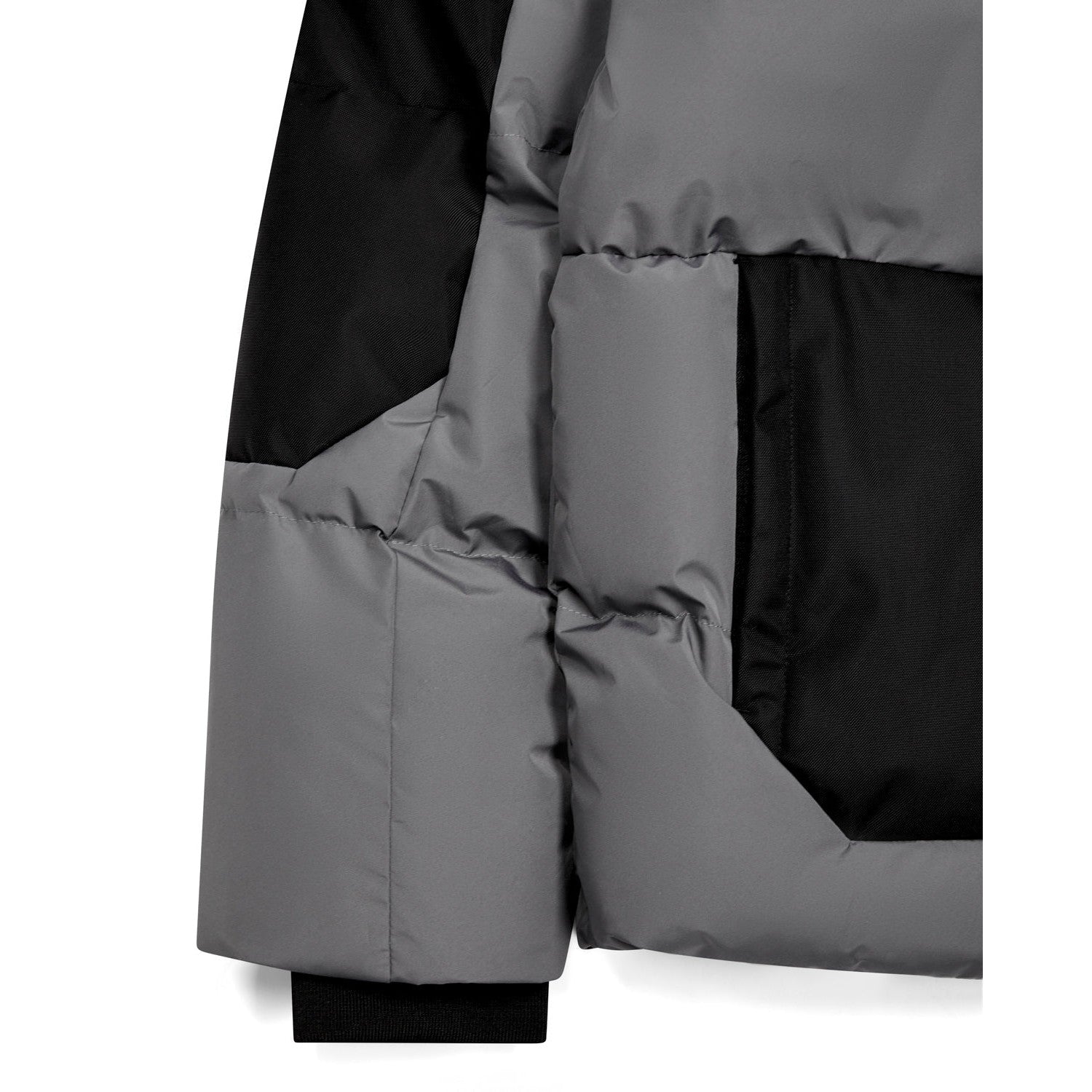 Trapstar Decoded AW23 Puffer Jacket - Black / Grey