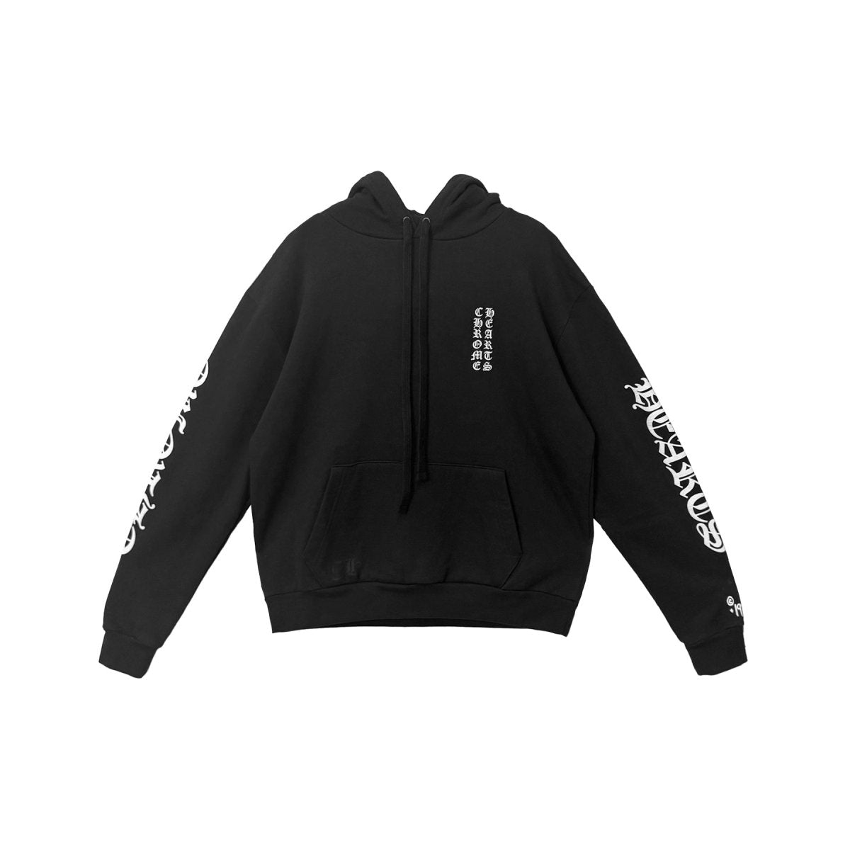 Chrome Hearts 1988 Vertical Logo Black Pullover Hoodie