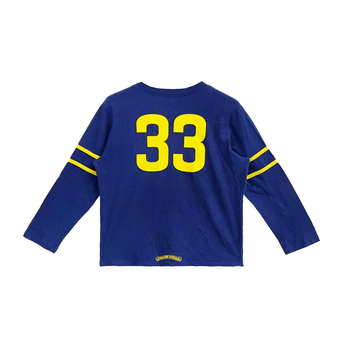 Chrome Hearts 33 Horseshoe Blue Long Sleeve T-Shirt - Cotton Tee - front view