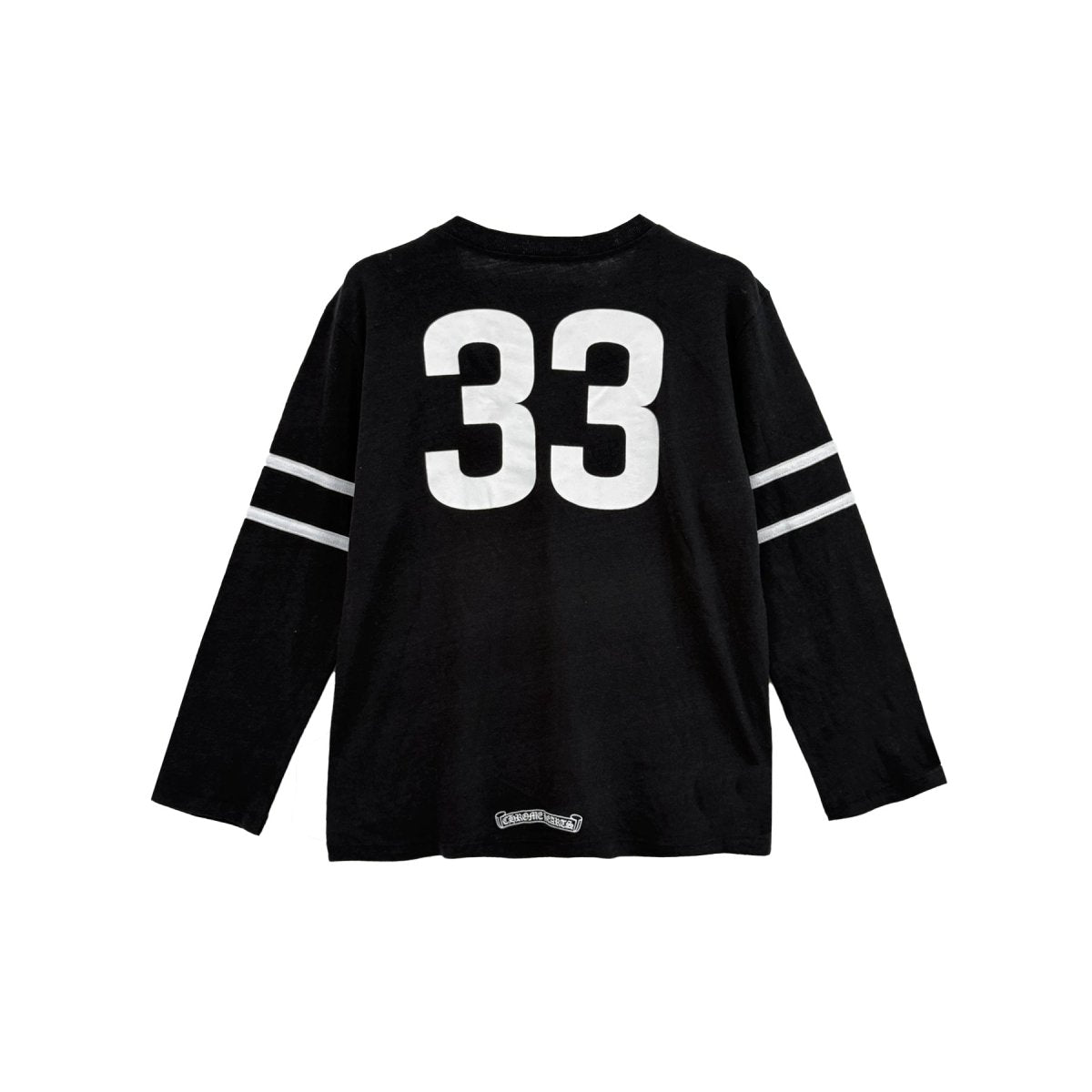 Chrome Hearts 33 Horseshoe Logo Black Long Sleeve Tee - back view