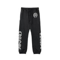 Chrome Hearts All Over Monogram Horseshoe Logo Sweatpants in Black