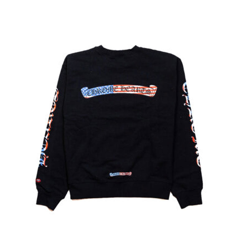 Chrome Hearts Black Long Sleeve Sweetshirt - front view