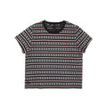 Chrome Hearts Black & Red Stripe Women's Short Sleeve Tee