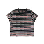Chrome Hearts Black & Red Stripe Women's Short Sleeve Tee