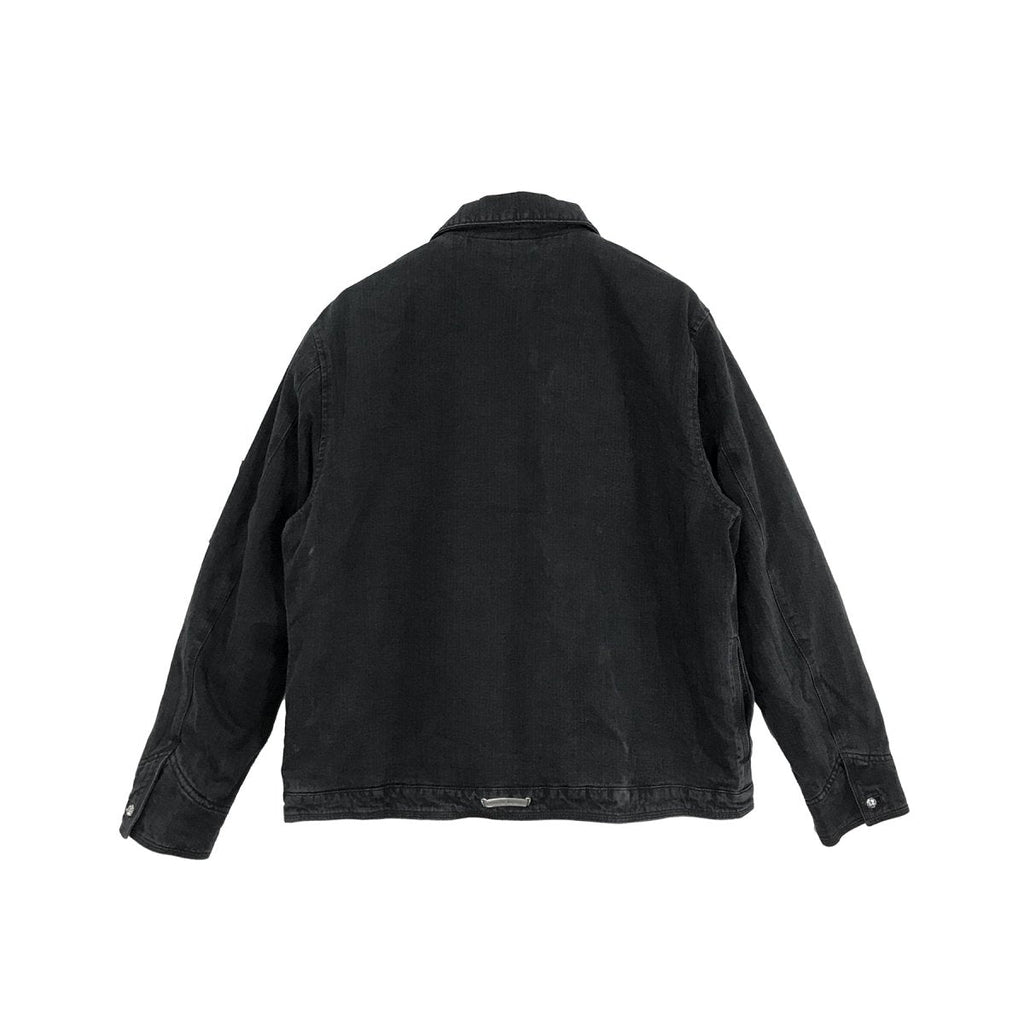 Chrome Hearts Black Wash Denim Dagger Zip Jacket