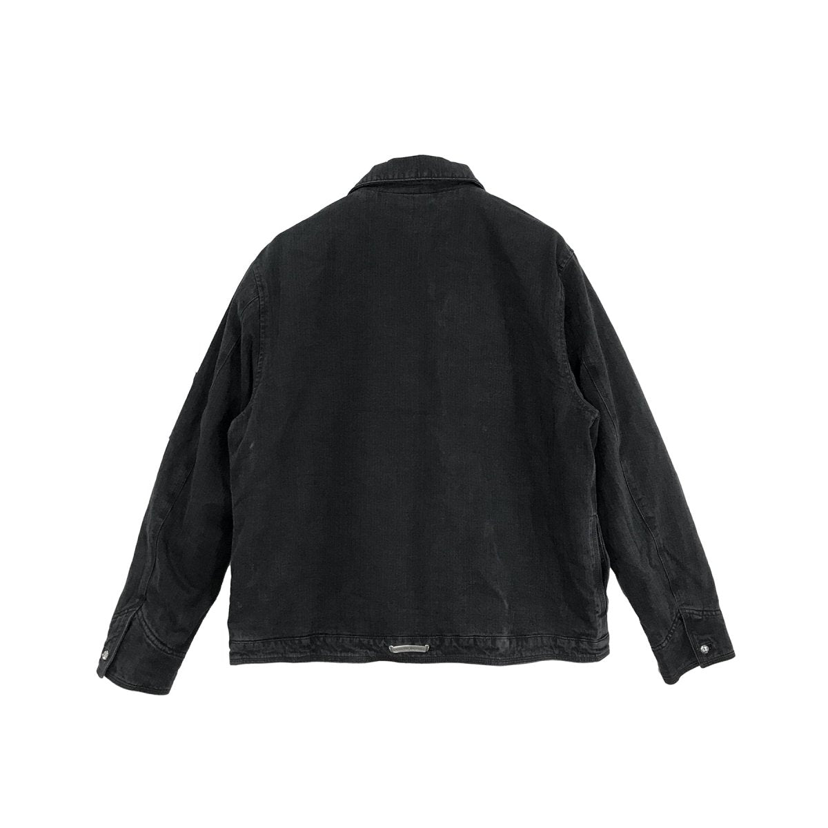 Chrome Hearts Black Wash Denim Dagger Zip Jacket