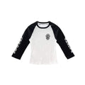 Chrome Hearts Black White Dagger Baseball Long Mid Sleeve Babyshirt