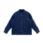 Chrome Hearts Blue Script Padded Denim Jacket