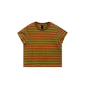 Chrome Hearts Brown & Green Stripe Women's Short Sleeve Tee