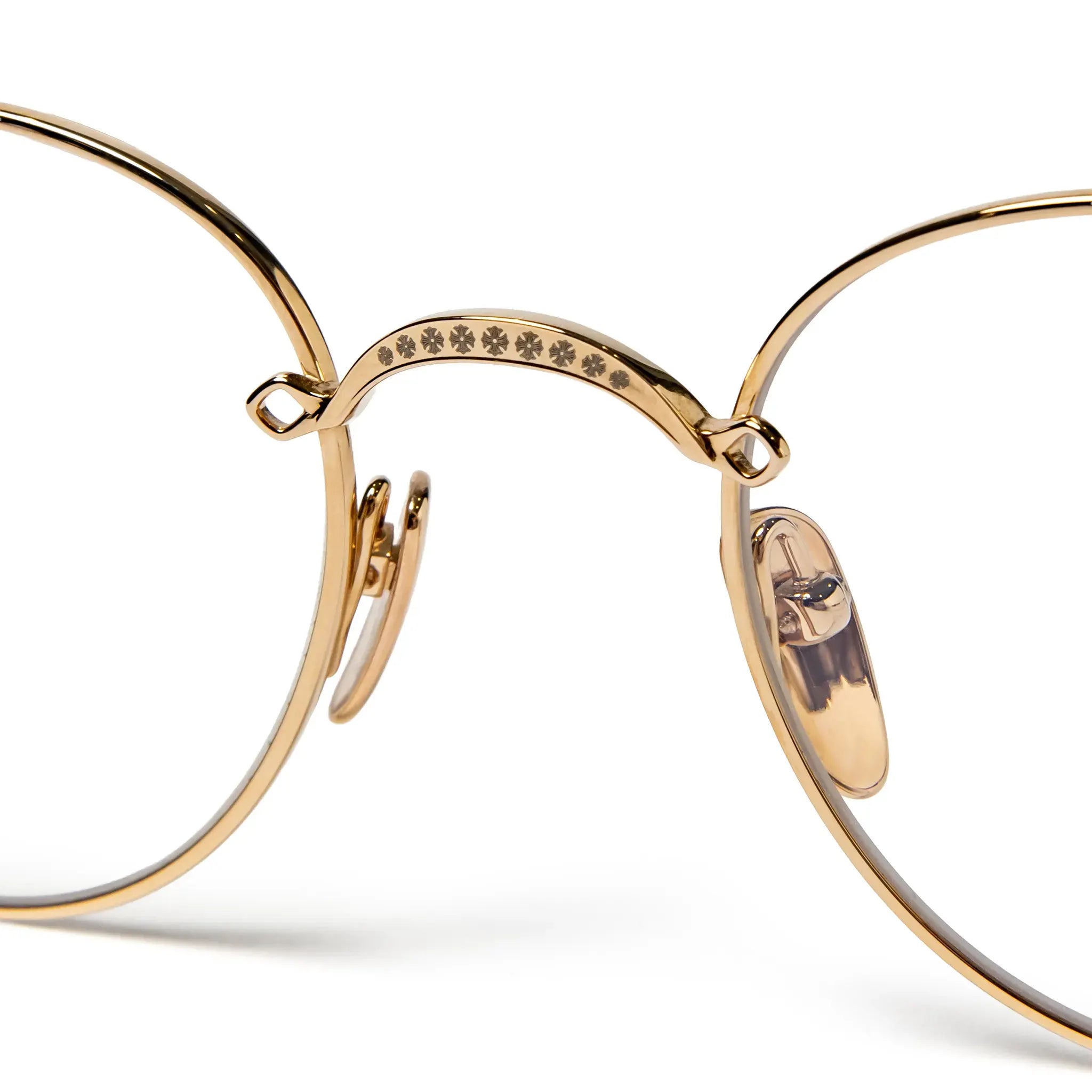 Chrome Hearts Bubba-A Gold Sunglasses