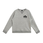 Chrome Hearts CH Cross Leather Patch Grey Sweatshirt - front view