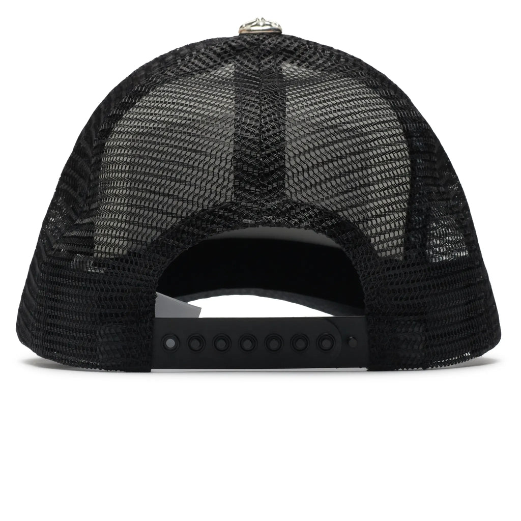 Chrome Hearts CH Hollywood Trucker Cap - White/Black