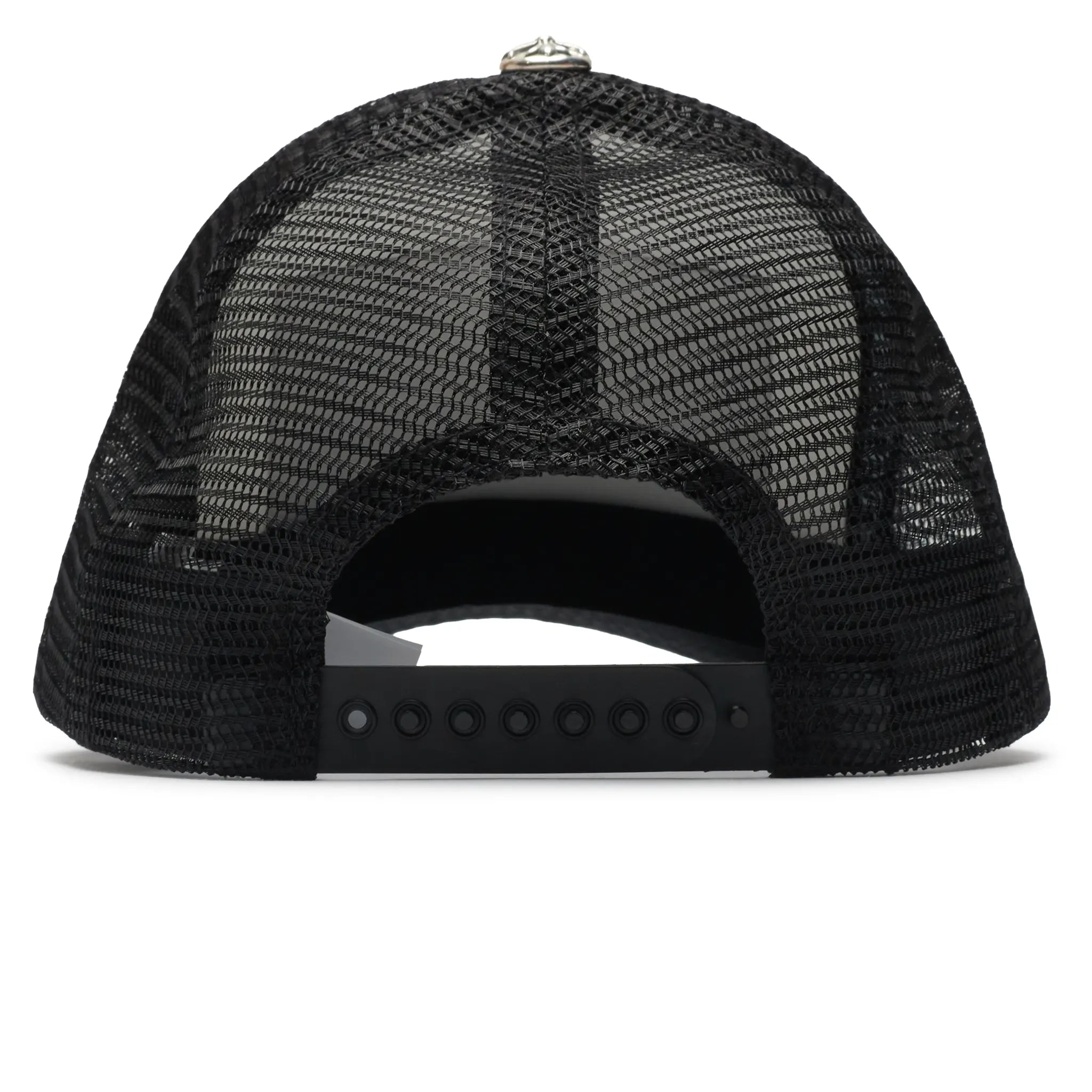 Chrome Hearts CH Hollywood Trucker Cap - White/Black