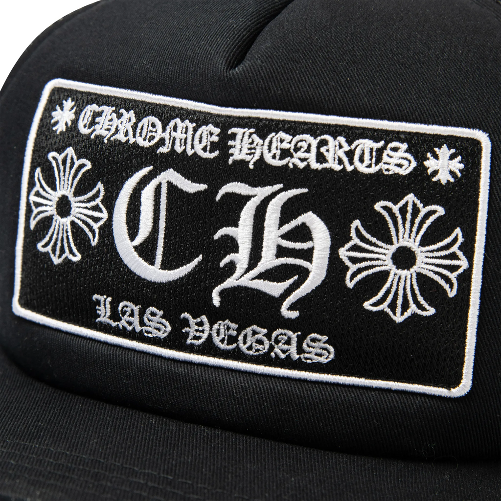 Chrome Hearts CH Las Vegas Trucker Cap - Black