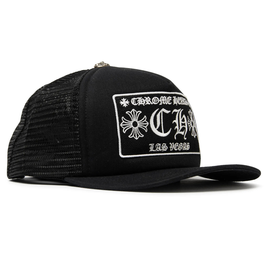 Chrome Hearts CH Las Vegas Trucker Cap - Black