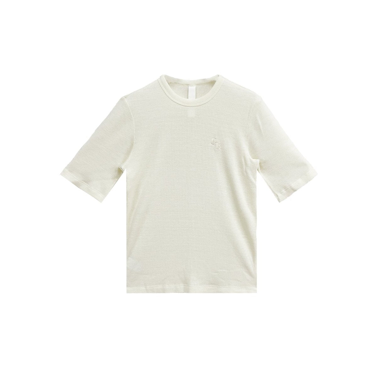 Chrome Hearts CH Letter Waffle Thermal Short Sleeve T-Shirt Tee