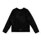 Chrome Hearts CH Logo Cross Leather Patch Sweatshirt in Black