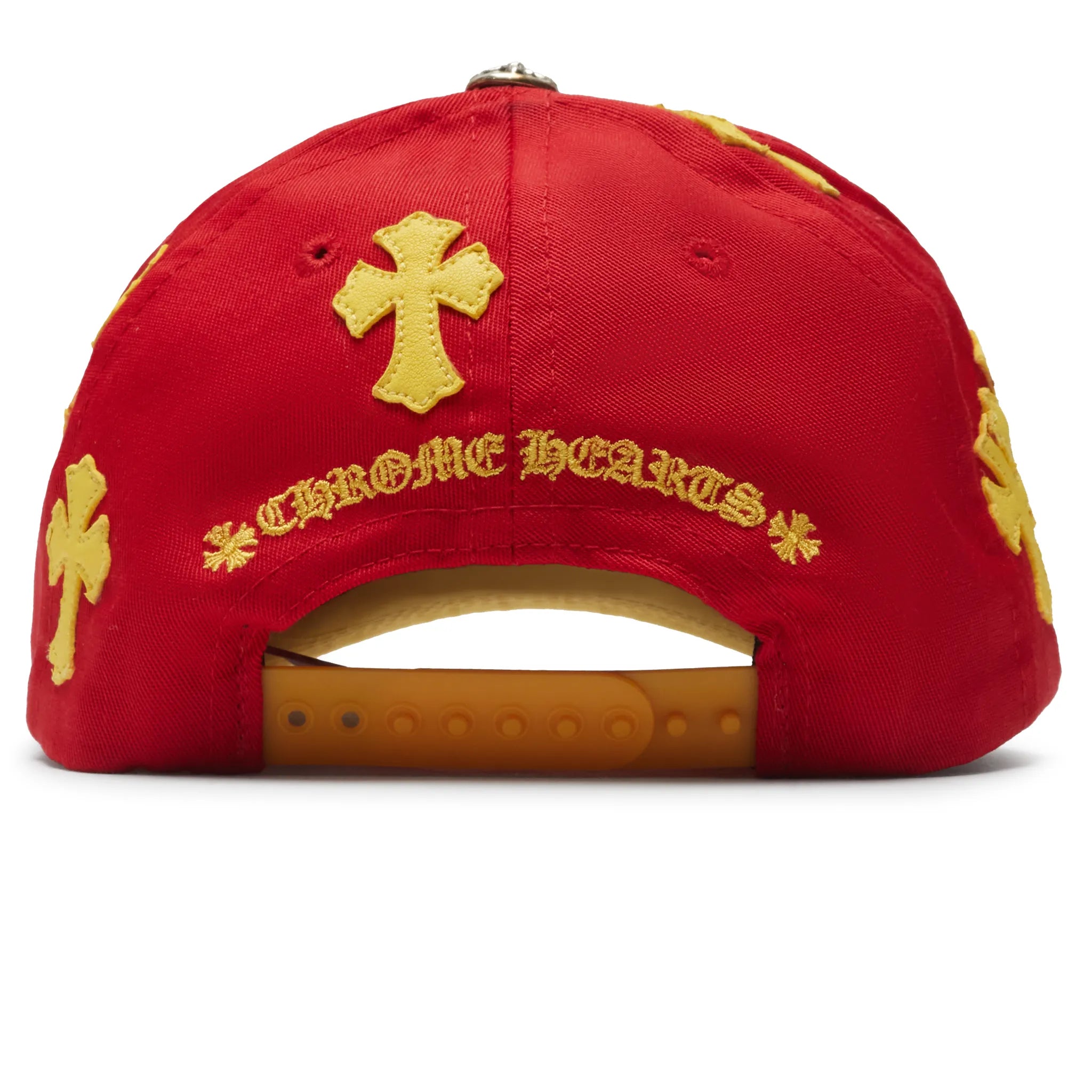 Chrome Hearts Cross Patch Baseball Cap - Red/Yellow