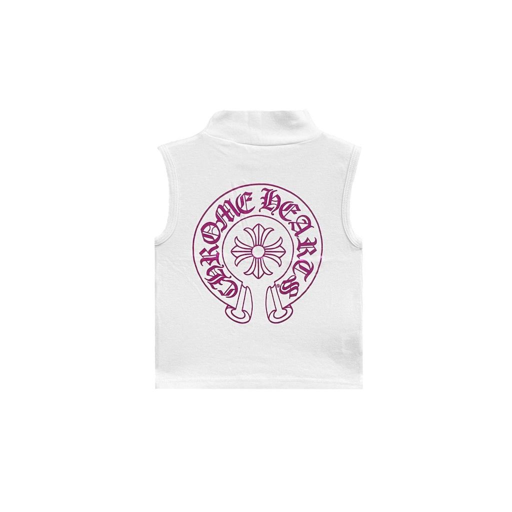 Chrome Hearts Deadly Doll Horseshoe Tank Top in White