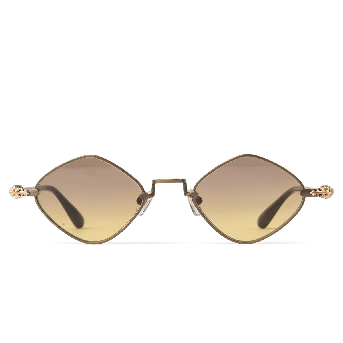 Chrome Hearts Diamond Dog Light Brown Sunglasses