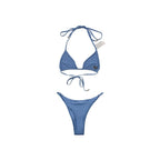 Chrome Hearts Dipped In Blue Swim Bikini