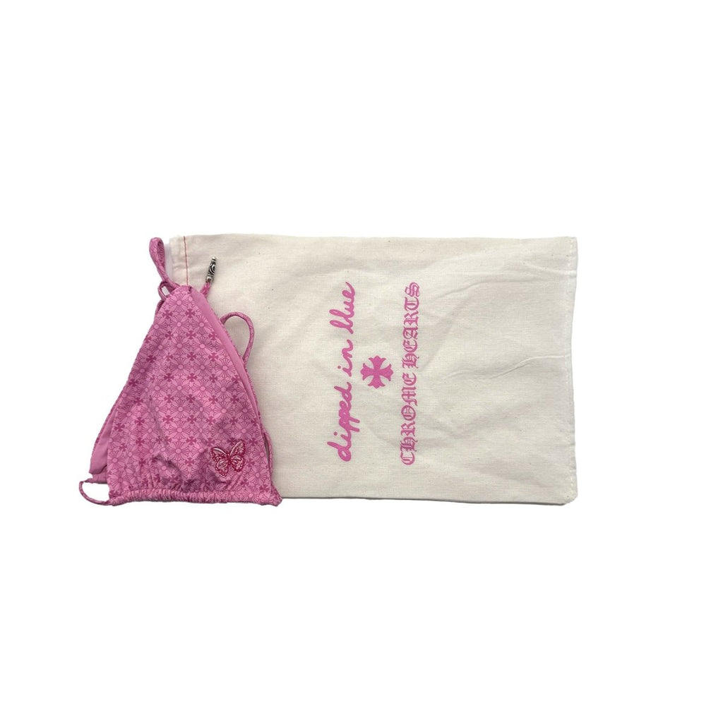 Chrome Hearts Dipped In Blue Pink Swim Bikini