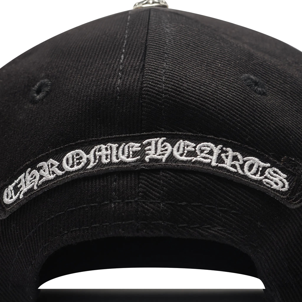 Chrome Hearts Embroidered Scroll Baseball Cap - Black/White