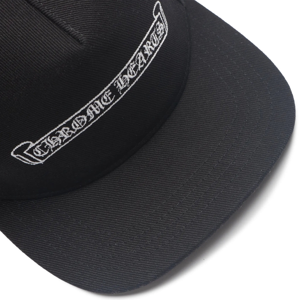 Chrome Hearts Embroidered Scroll Baseball Cap - Black/White
