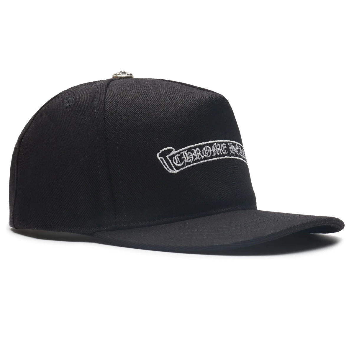 Chrome Hearts Embroidered Scroll Baseball Cap - Black/White