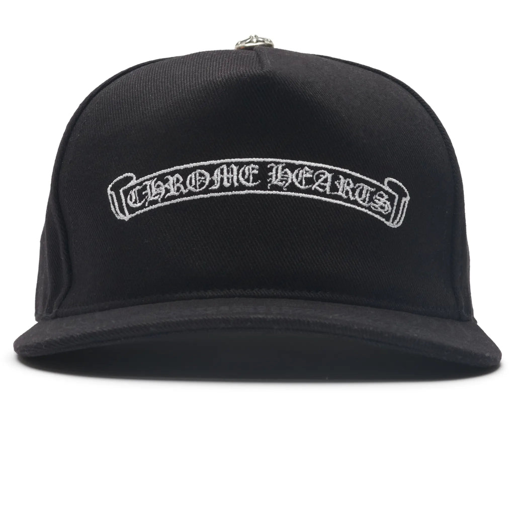 Chrome Hearts Embroidered Scroll Baseball Cap - Black/White