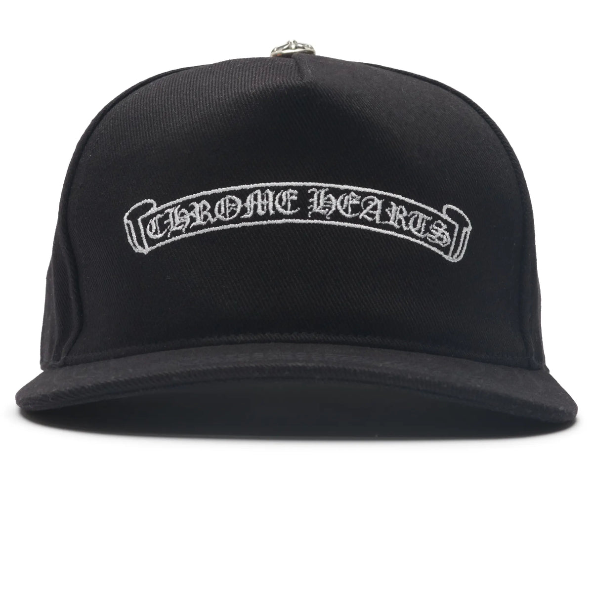Chrome Hearts Embroidered Scroll Baseball Cap - Black/White