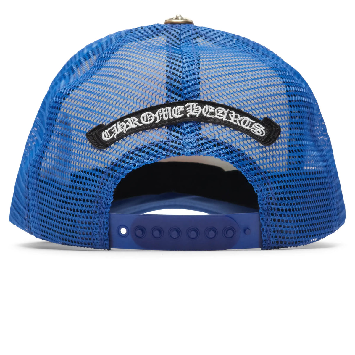 Chrome Hearts Eyechart Trucker Cap - Blue/White/Red