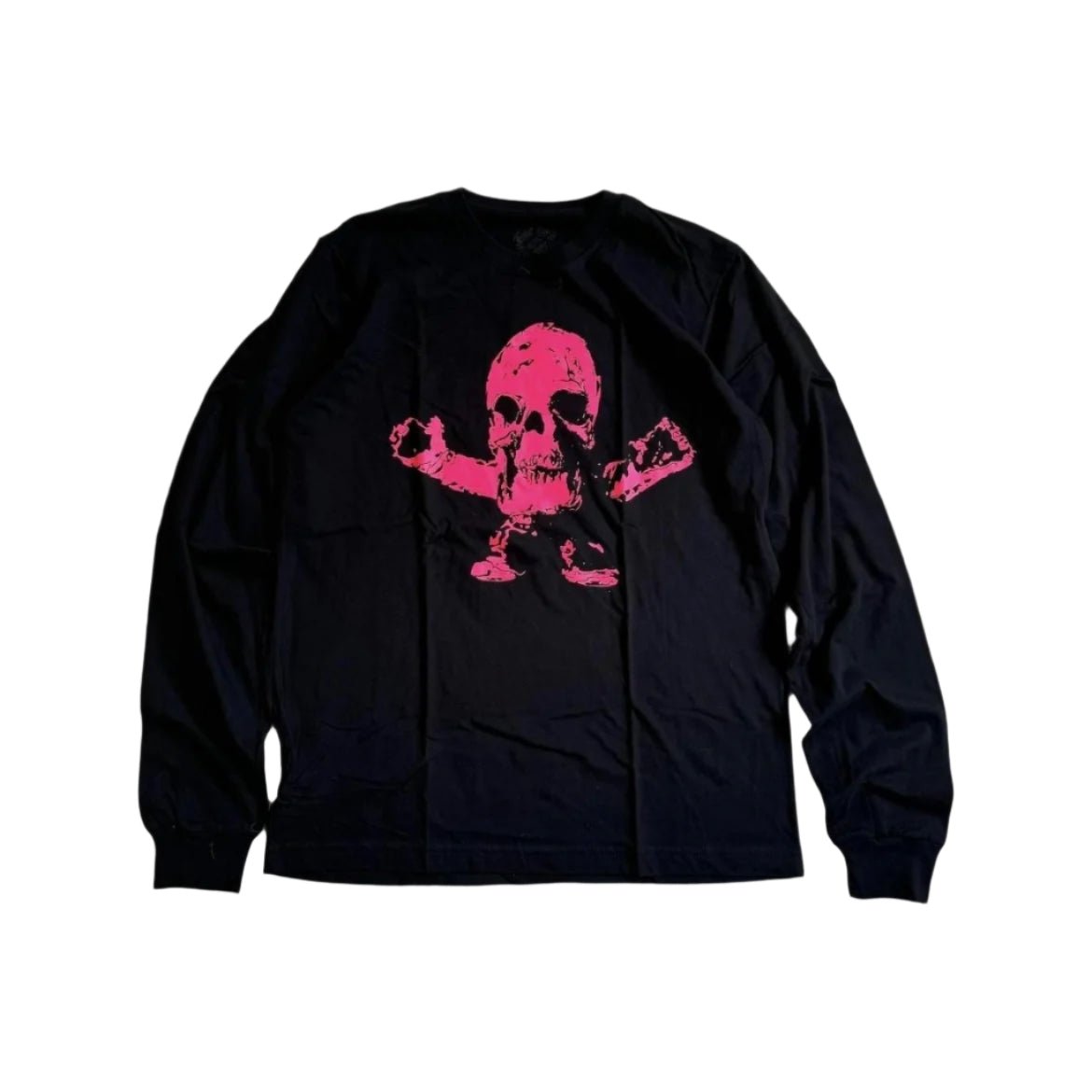 Chrome Hearts FOTI Neon Pink Long Sleeve T-Shirt Tee - front view