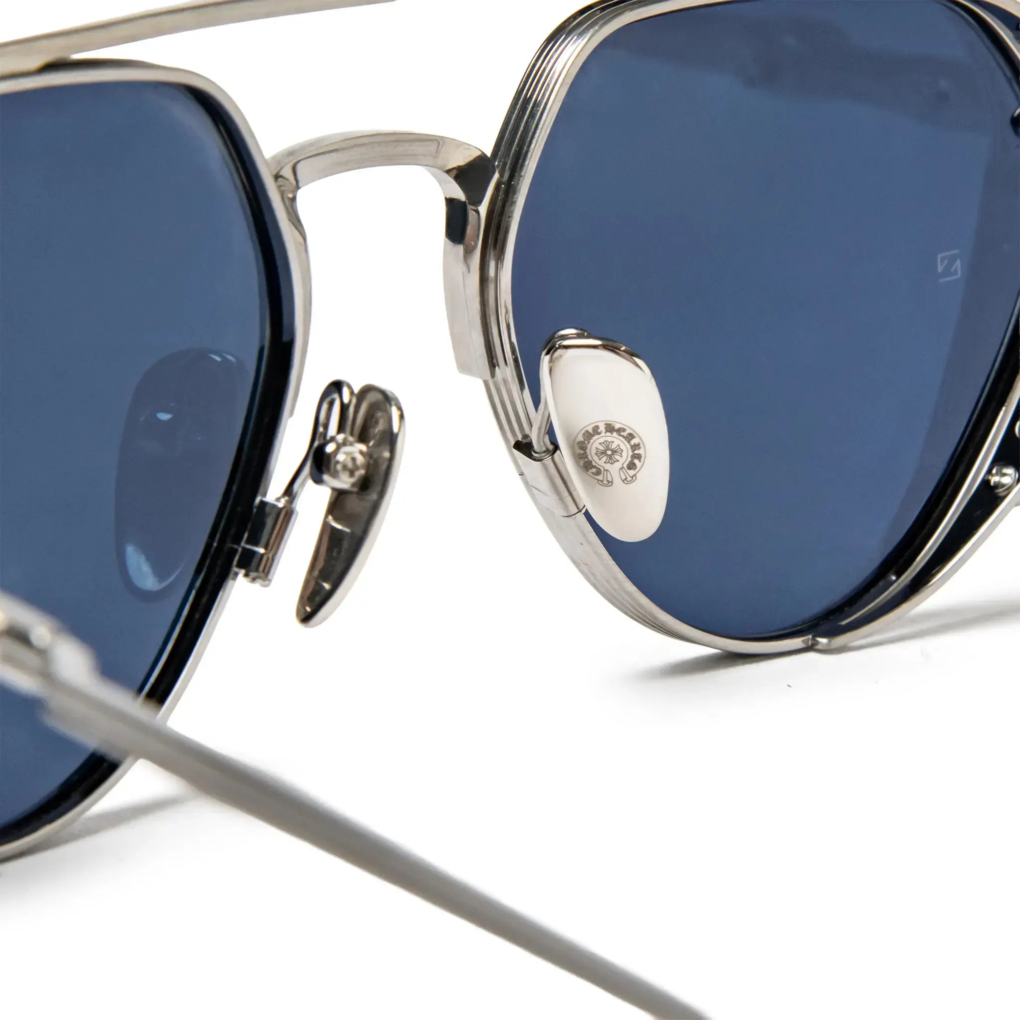 Chrome Hearts Free Ride Brushed Alloy Sunglasses