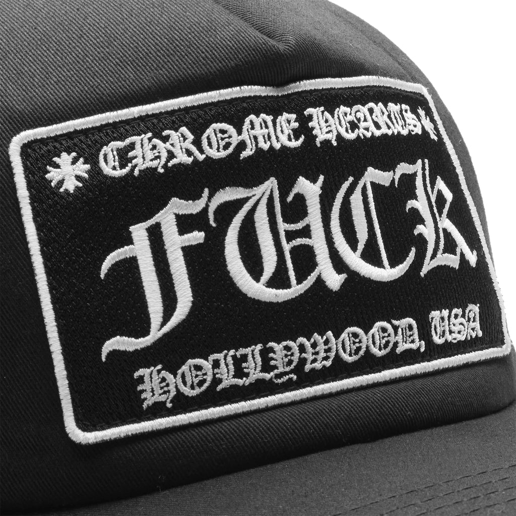 Chrome Hearts Fuck Hollywood Trucker Cap - Black