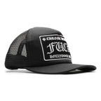 Chrome Hearts Fuck Hollywood Trucker Cap - Black