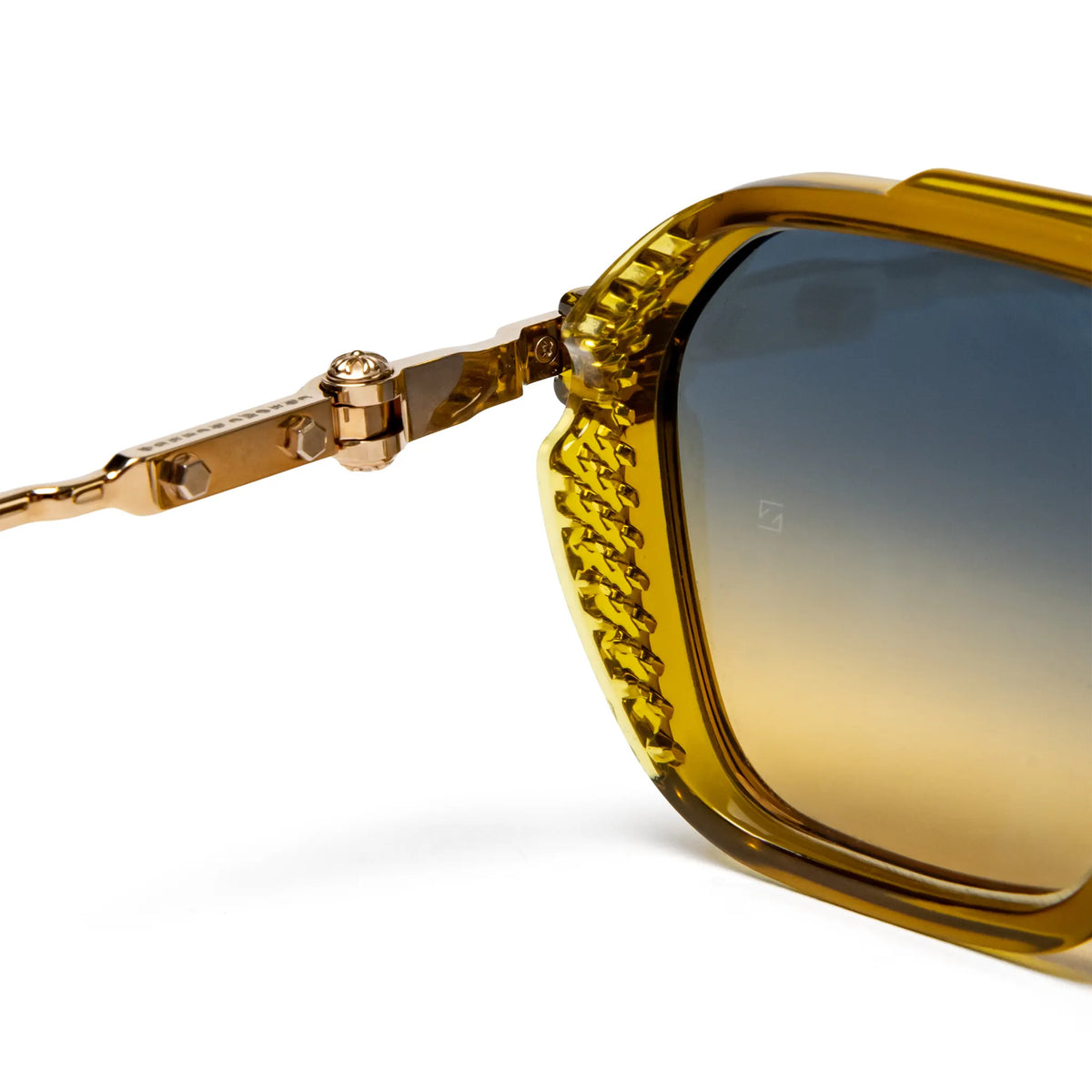 Chrome Hearts Fuckery Malt Gold Sunglasses