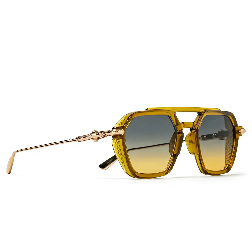 Chrome Hearts Fuckery Malt Gold Sunglasses