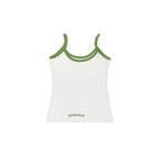 Chrome Hearts Horseshoe Logo Green White Tank Top