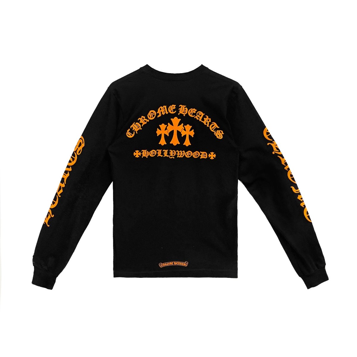 Chrome Hearts Hollywood Triple Cross Long Sleeve T-Shirt - Cotton Tee - front view