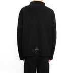 Chrome Hearts Horsehair Cross Half Turtleneck Knitted Sweater - full view