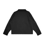 Chrome Hearts Horsehair Cross Half Turtleneck Knitted Sweater - front view