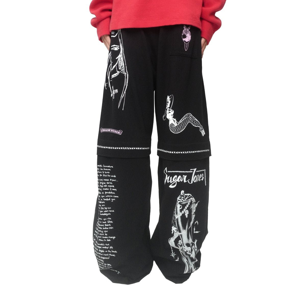 Chrome Hearts JJS Deadly Doll Miami Exclusive Black Pants