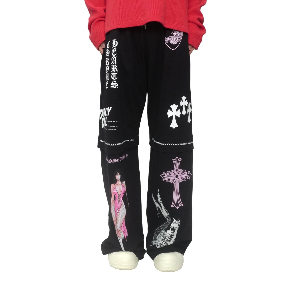 Chrome Hearts JJS Deadly Doll Miami Exclusive Black Pants