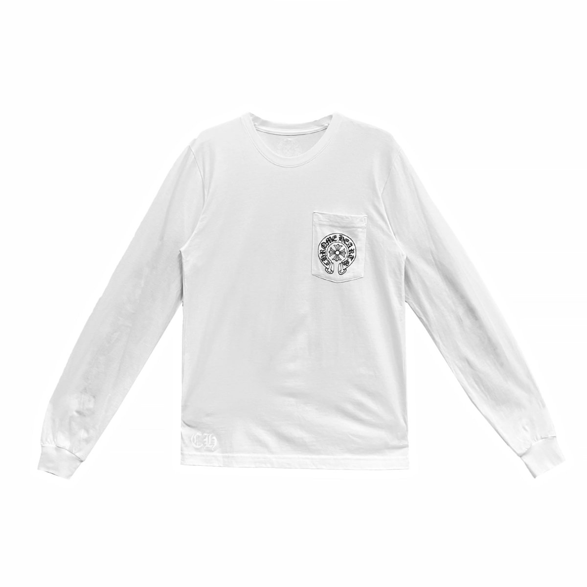 Chrome Hearts Las Vegas Exclusive Horseshoe White Long Sleeve Tee
