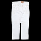 Chrome Hearts White Cotton Denim Jeans