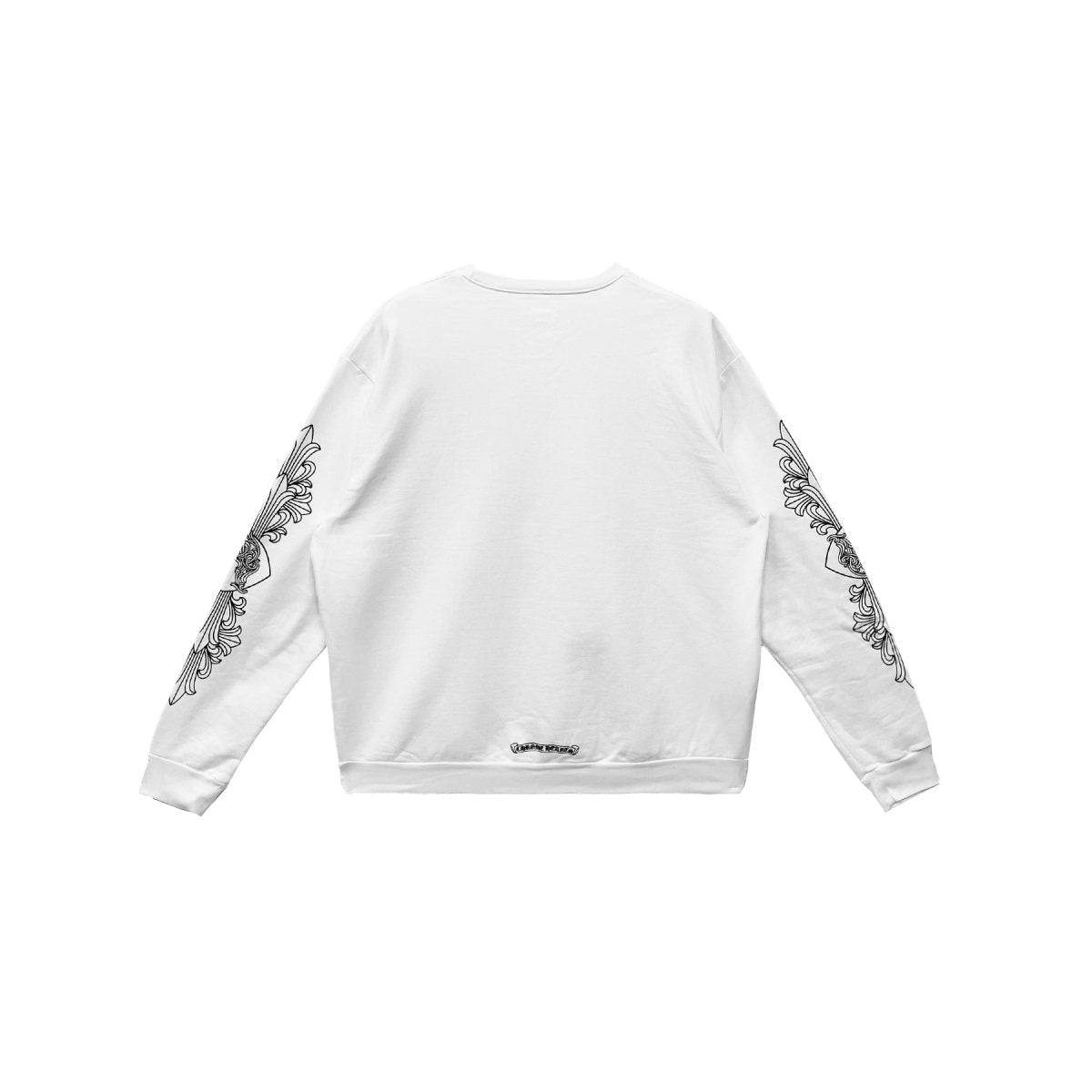 Chrome Hearts Love You Letter Sweatshirt - White Cotton Crewneck - back view
