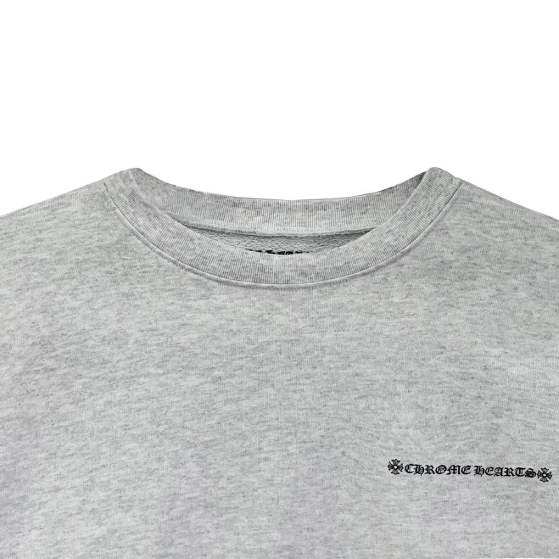 Chrome Hearts Matty Boy Brain Crewneck Sweatshirt in Grey