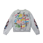 Chrome Hearts Matty Boy Brain Crewneck Sweatshirt in Grey