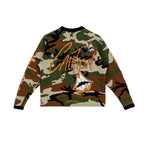 Chrome Hearts Matty Boy Camouflage Waffle Thermal Long Sleeve Tee - front view